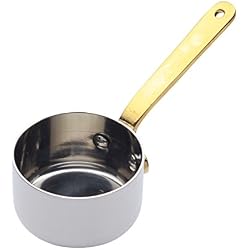Kitchen Craft MCMSAU5 Casserole en Acier Ionxydable, Acier Inoxydable, Argent/Laiton, 5 cm, 28 x 28 x 18 cm
