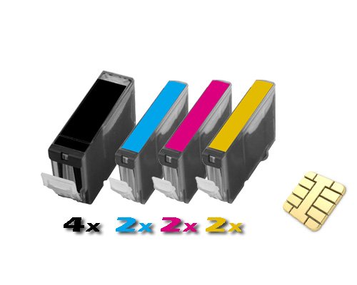 10 Druckerpatronen kompatibel für Canon MP520 mit CHIP - 2