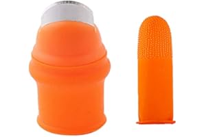 Huudngeje Cuchillo de Pulgar de Silicona para JardineríA con Cunas de Dedo Selector de Cuchillo de Pulgar para Frutas Vege-L