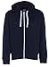 Navy 4XL - Mahi New Womens Plain Zip Zipper Ladies Plus Size Hoodie Hooded Top Sweatshirt Jacket