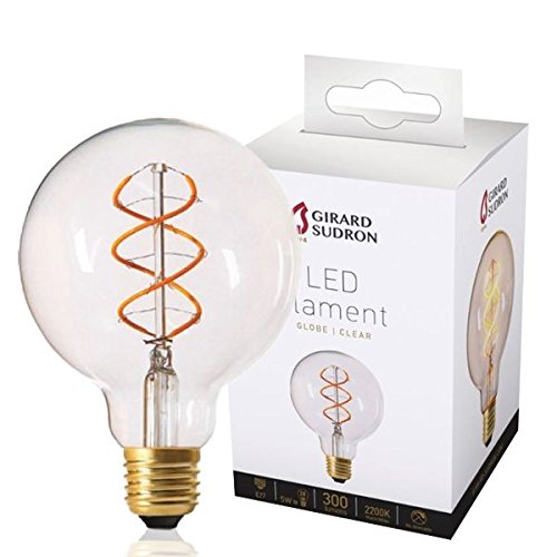 Preisvergleich Produktbild GIRARD SUDRON Globe mit LED-Leuchtdraht, E27, 5 W, D95 klar