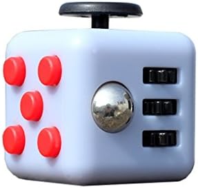 Nilover Fidget Toy Cube New 6 Sides Mini Cube Toy Anxiety Attention Stocking Stuffer Relieves Stress for Children and Adults Gift 9 Colours (3)