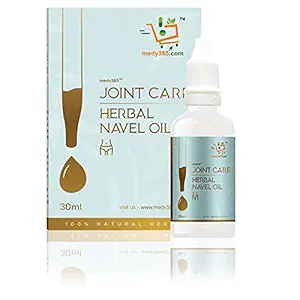 Medy365's Joint Care Herbal Navel | Nabhi Oil | Belly Button Oil | Joint & Back Pain Relief | Cure Body Ache | 100% Natural | Pure & Organic | Belly Button Oil | 30 ML