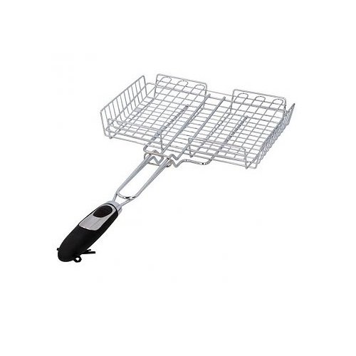 spécification les colis noirs lcn Double Grille de Barbecue pour Brochette 63 x 29 cm - Ustensile Grillade Été - 479