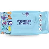 Supreme Dog Hipoalerjenik Temizleme Mendili Kedi ve K&ouml;pek i&ccedil;in Pati, T&uuml;y ve Genel Temizlik Mendili 60 Adet