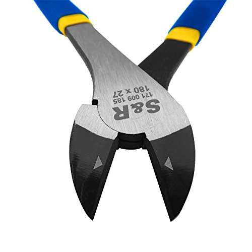 S&R Kraft – Seitenschneider 180 x 27 mm, CR-V Stahl doppelt ummantelte Griffe - 4