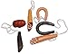 Produktbild 3 Stück: Würste Salami Schinkenwurst - Miniatur aus Holz / Maßstab 1:12 - Lebensmittel Zubehör Küche Puppenstube / Puppenhaus - Bierwurst Wiener Würste - Diorama - Puppenstubenküche