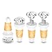 Price comparison product image LED Cork Bottle Lights, JRing 4Pack USB Rechargeableled Wine Bottle Cork Lights with Twist Switch, 7 Color Changing Bottle Lights for Christmas, Bedroom, DIY Party, Wedding, Bar, Cafe Decoration