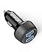 Price comparison product image Anker PowerDrive 2 elite compact, 24 W, dual port car charger with PowerIQ Technology for Apple, Samsung, other iOS or Android phones and tablets