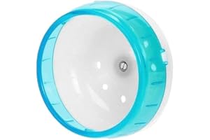 FURNRUBDEN Silencieuse Roue d'exercice Lavable pour Hamster, Rat, gerbille, Cochon d'Inde (12 cm, Bleu)