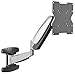 Price comparison product image RICOO S9222 Single Monitor Arm with Gas Spring Wall Mounted Tilt & Swivel Gas Powered TV Wall Bracket Mount also for Curved 4K LCD LED Television / 22-47 Inch VESA 75x75 200x200 Silver Grey