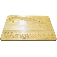 Frühstücksbrett Wangerooge Gravur Nordseeinsel