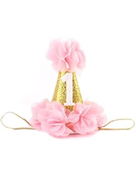 PU Ran® Fashion Girl Zubehör Haarband Baby Elastic Blume Krone Lace mit Kopfbedeckungen