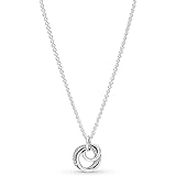Pandora Moments, collana con ciondolo intrecciato, in argento Sterling, compatibile con Moments, dimensioni: 60 cm