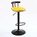 Produktbild HETAO Retro Persönlichkeit Hoher Stuhl Sessel Massivholz Eisenkunst Bar Barhocker Aufzug Drehen Cafe 38.5 * 38.5 * 60cm , lemon yellow