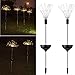 Produktbild FeiliandaJJ 150LED Solar Feuerwerk Blume Lichter LED Garten Licht IP65 Wasserdicht Solar Rasen Gartenleuchten Lichterkette Hochzeit Party Halloween Xmas Innen/Außen Haus Deko … (Gelb)