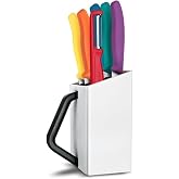 Victorinox Swiss Classic bı&ccedil;ak bloğu, Professional Utility Block, 6 par&ccedil;a, 5 soyma bı&ccedil;ağı ve soyucu dahil, bı&ccedil;ak muhafazası, 