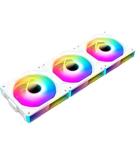 3 Ventilateurs PC RGB 120mm TZMRIT Prism 4PRO - Miroir Infini, ARGB, PWM, 800-1600 RPM - 2