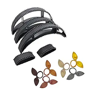 Boxo 5 Pcs Hair Puff Bumpits with Kids Elastic Rubber Bands Hair Styling Accessories