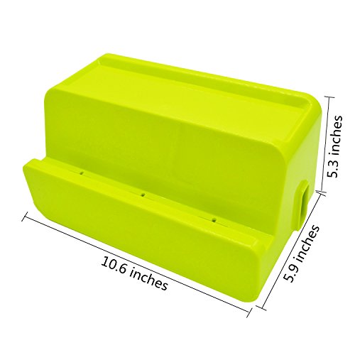 Case Wonder - Caja para organizar y administrar los cables de alimentaci n caja multifuncional de almacenamiento con soporte de carga para iPad e iPhone caja para protector de sobrecarga oculta y protege la regleta color verde Case Wonder - Caja para organizar y administrar los cables de alimentaci n caja multifuncional de almacenamiento con soporte de carga para iPad e iPhone caja para protector de sobrecarga oculta y protege la regleta color verde