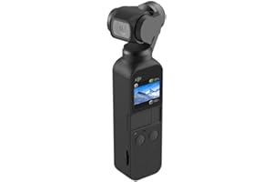 DJI Osmo Pocket - 3-Axis Gimbal Stabiliser with integrated camera, snaps 12MP photos, 1/2.3-inch sensor, shoot 4K/60fps video at 100 Mbps and 4x slow-motion video at 1080p/120fps