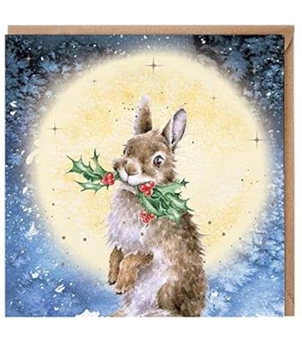 Wrendale Weihnachtskarte Für Mama Und Papa – Mit Ablösbarer Baumdekoration Aus Extra Dickem Karton