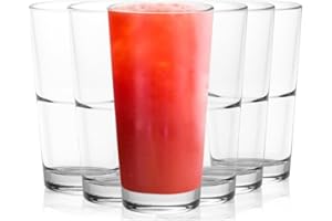 Verres à Eau, à Jus, aux Boissons | Lot de 6 Pièces | 319 ML | Classique | Verre Sans Plomb | Conviennent pour la Maison, le Restaurant et les Réceptions Atlantis Outdoor