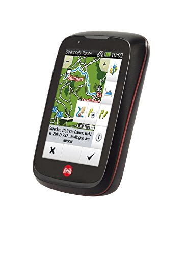 Falk Fahrrad GPS Navigationsgerät kapazitives Display 25 Länder Fahrradhalterung, schwarz/rot, 240036 - 4