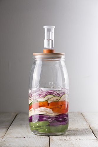 Kilner Gärung Set für Sauerkraut/Kimchi/Pickles, transparent - 4