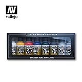 Vallejo Model Air Set de couleurs de peinture basic pour air brush - Couleurs assorties (Lot de 8)