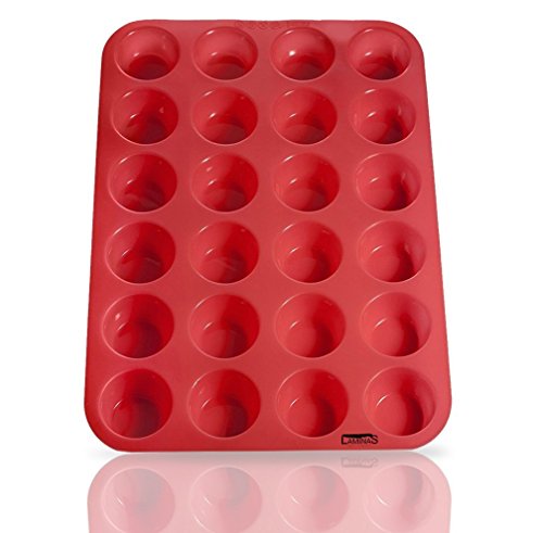 Muffinform 24er Silikon Muffin Backform Antihaftbeschichtet muffinförmchen für 24 Mini Muffins , Cupcakes ,Brownies , Kuchen , Pudding - 24 Mini MUFFIN FORM macht das Backen von Muffins nun einfacher und angenehmer! genießen Sie die Muffins mit Ihrer Familie! aus unsere Muffin Foermschen