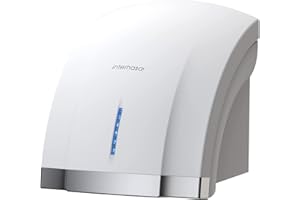 interhasa! Hand Dryer for Toilets Commercial High Speed Automatic Electric Hand Dryer Wall Mounted For Home Bathroom Cafes Office Restaurant (white)