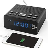 Allmählich steigender Alarmton: Um Sie rechtzeitig zu wecken, ist der Alarmton nicht einstellbar, er wird zuerst niedrig sein und dann langsam bis hoch steigen, wenn Sie ein schwerer Schläfer sind, ist dieser Radiowecker ein gute Wahl