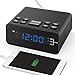 Produktbild HelloToday Digital-Radiowecker mit Sleep-Timer FM-Radio, 2A USB-Ladeanschluss, 0,6" Dimmer-LED-Display, Snooze für Schlafzimmer