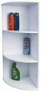 Badezimmer Eckregal WEISS Badregal: Amazon.de: Küche & Haushalt