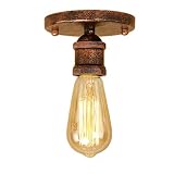 plafon retro vintage Casquillo/bombilla: 1 x E27 máx. 40 W (no incluidas) | apto para: bombillas LED, bombillas halógenas ecológicas, bombillas de bajo consumo energético medio, bombilla convencional