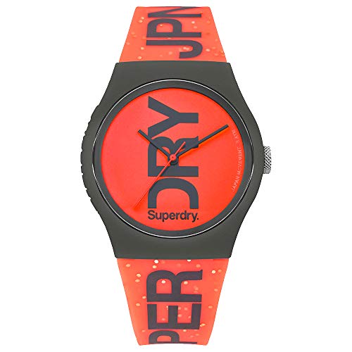 Superdry Mens Orange Dial Analog Watch Syl189ce Orange Free Size