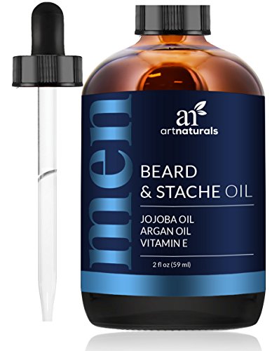 ArtNaturals Reines Bartöl und Pflege Conditioner - 60 ml - mit Jojoba & Arganöl - Geruchsneutral