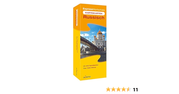 Expresswortschatz Russisch Karteikarten In Lernbox Amazon De Ademo Gmbh Bucher