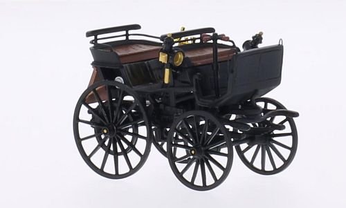 Preisvergleich Produktbild Daimler Kutschenwagen , schwarz, 1886, Modellauto, Fertigmodell, Neo 1:43