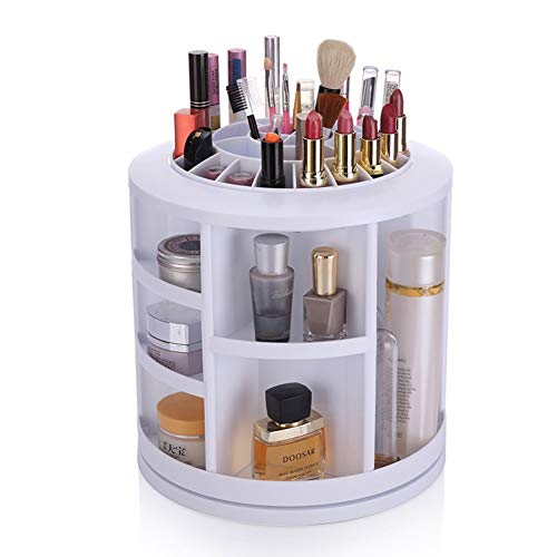 Preisvergleich Produktbild Neue Kosmetikbox Rotierende Desktop-Aufbewahrungsboxen für Kosmetika, Großes kreatives Veredelungskit Make-up-Aufbewahrungsgestell (Color : B)
