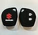SAC Silicone Key Cover Maruti Suzuki Swift/WagonR/Celerio/Swift Dzire/Breeza/Ciaz/Scross 2 Button Remote Key (Black) RS.169.00
