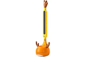 VL VILLORE Otamatone Japones replica Instrumento Musical Electrónico Japonés, Sintetizador Portátil Denki de Japón (Amarillo)