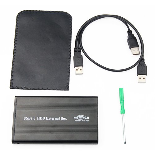 DIGIFLEX Gehäuse für 2,5″ IDE-Festplatten mit USB-Anschluss für Laptop & PC - 2