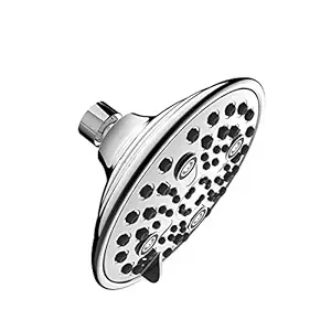 ALTON SHR20835 ABS 6-INCH, 6-Function Overhead Shower Without Arm (Chrome Finish)