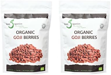 Live Organics Goji Berries 2 x 250g (500g) - (Certified Organic)
