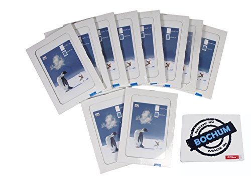 Preisvergleich Produktbild KPH rahmenloser Bilderhalter - DIN A4 - 10er Pack - inkl. Fotobox Mousepad