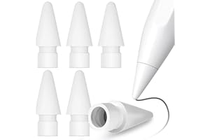 HABNI Puntas Apple Pencil, 6 Piezas De Repuesto, Compatible Con Apple Pencil 2A/1A Generación Y Usb-C/Pro, Puntas De Alta Sensibilidad Y Precisión Para Ipad, Standard Size