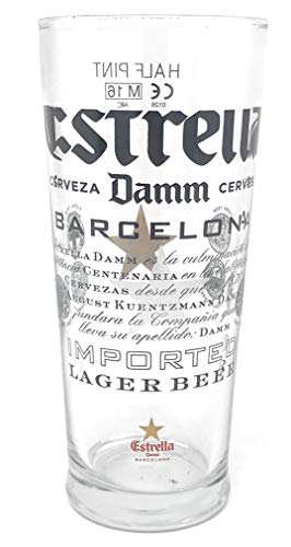 Estrella Damm Media Pinta (10 onza/248 mililitros) One Cristal