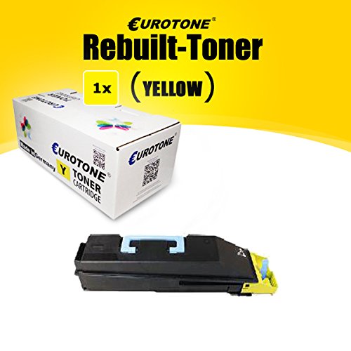 Eurotone Toner für Kyocera TASKalfa Copystar 250CI 300CI – ersetzen gelbe TK-865 Y Patrone – kompatible Premium Alternative – wiederaufbereitetes non oem Verbrauchsmaterial - 2